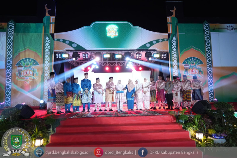 Pimpinan DPRD Bengkalis Hadiri Pembukaan MTQ ke - VII Tingkat Kecamatan Bathin Solapan