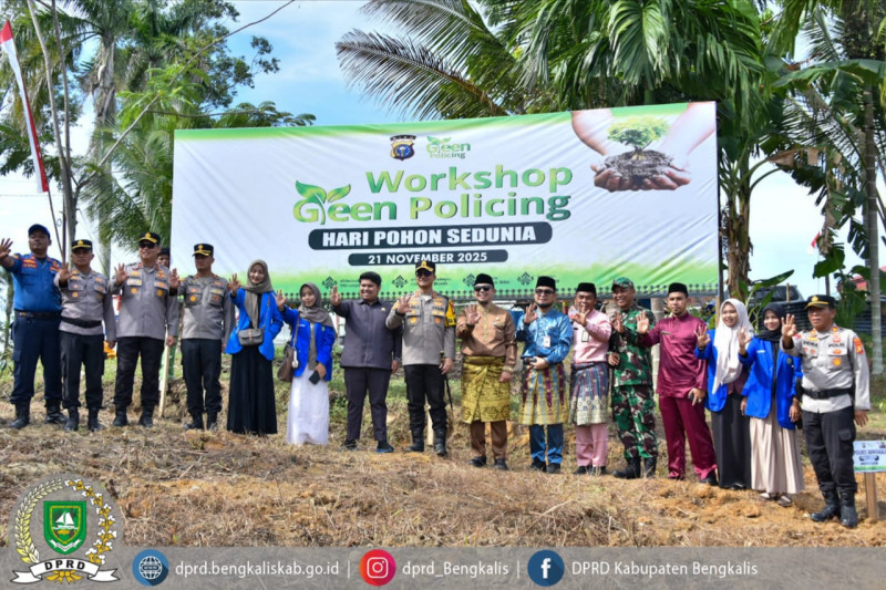 Wakil DPRD Bengkalis M. Arsya Fadillah Hadiri Green Policing Hari Pohon Sedunia