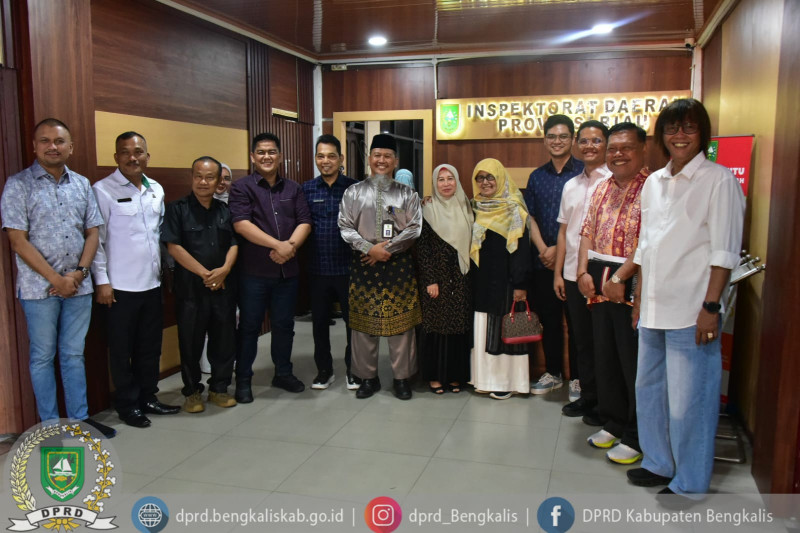 Memperkuat Dalami Pengendalian Gratifikasi dan Pengawasan Program Prioritas, Komisi I DPRD Bengkalis Audiensi ke Inspektorat Riau