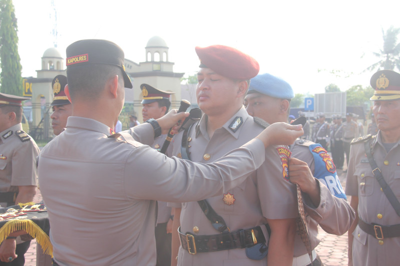 Kapolres Bengkalis Pimpin Sertijab Sejumlah PJU dan Kapolsek