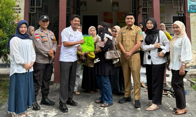 SPPG Sungai Alam Bersama Posyandu Melati Putih Salurkan MBG Kelompok 3B