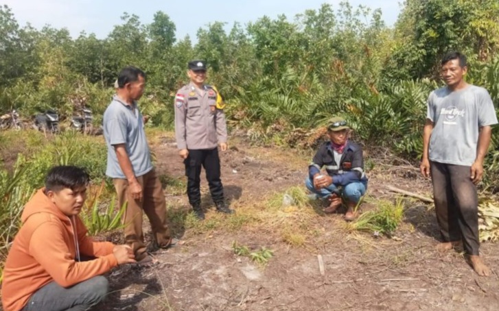 Polsek Bantan Konsisten Ajak Warga Manfaatkan Lahan Kosong Menjadi Lahan Produktif