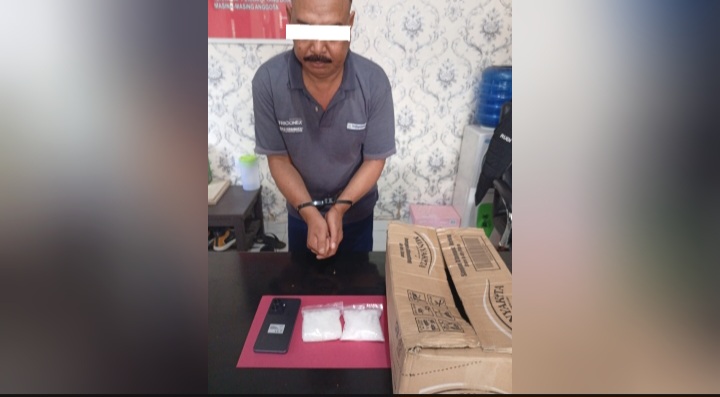 Polsek Rupat Tangkap Kurir Narkoba saat Mengambil Paket Sabu di Pelabuhan JU Mundam