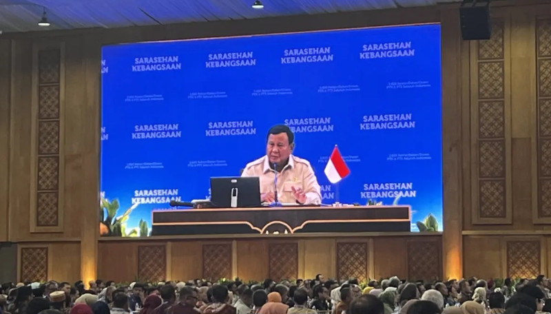 Prabowo Kelakar Menterinya Mulai Botak Setelah 18 Bulan Bekerja